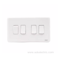 4Gang 1Way Light Switches 147mm 16A wall switch